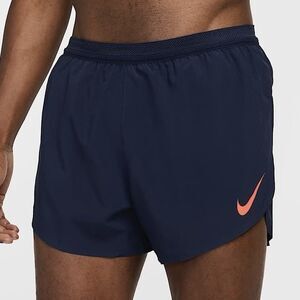 Nike AeroSwift 4" Brief-Lined Men's Size L 4" Obsidian Crimson Running Shorts